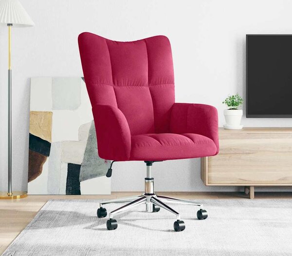 VidaXL Relaxační křeslo samet [328170] Barva: Černá
