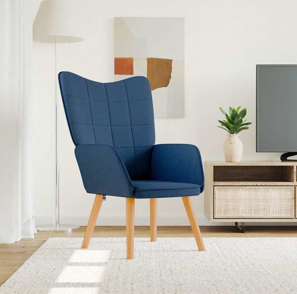 VidaXL Relaxační křeslo textil [327927] Barva: Modrá