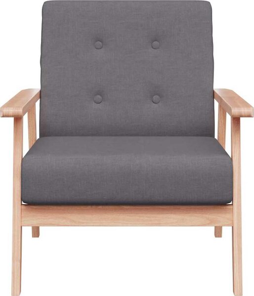 VidaXL Křeslo textil [244651] Barva: světle šedá