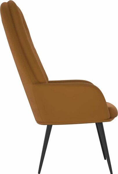 VidaXL Relaxační křeslo samet [341202] Barva: Modrá