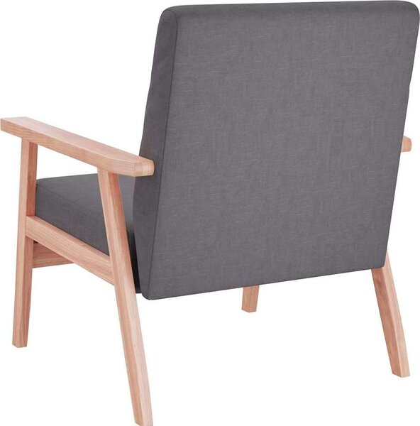VidaXL Křeslo textil [244651] Barva: světle šedá