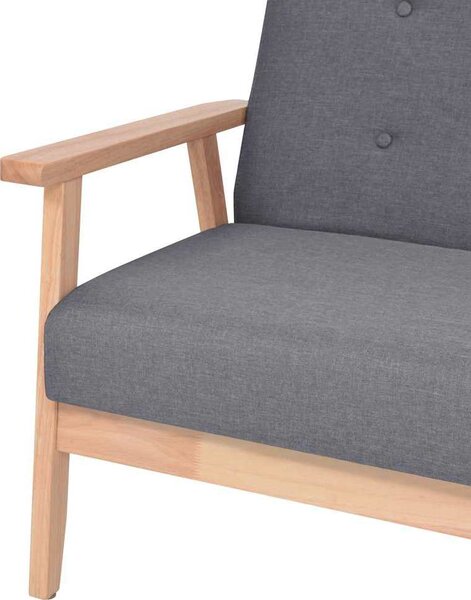 VidaXL Křeslo textil [244651] Barva: světle šedá