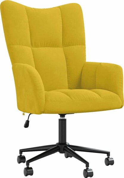 VidaXL Relaxační křeslo samet [328172] Barva: Černá