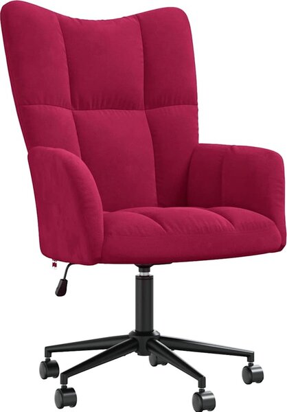 VidaXL Relaxační křeslo samet [328172] Barva: Černá