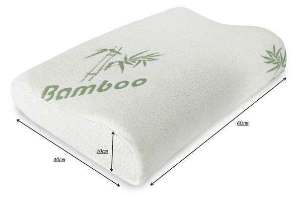 Anatomický polštář luxury Bamboo Memory 40x60x10cm TiaHome