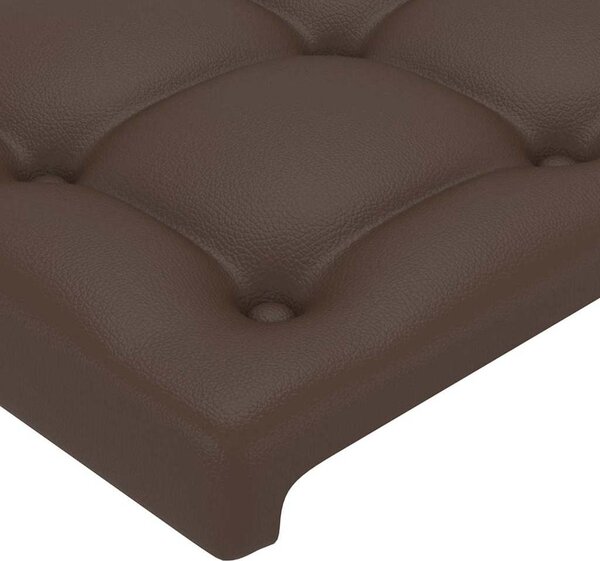 VidaXL Čelo postele 160x5x118/128 cm umělá kůže [3116431] Barva: cappuccino