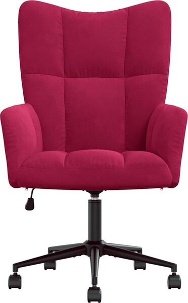 VidaXL Relaxační křeslo samet [328172] Barva: Černá