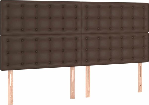 VidaXL Čelo postele 160x5x118/128 cm umělá kůže [3116431] Barva: cappuccino