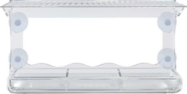 VidaXL Okenní krmítka pro ptáky 2 ks akryl 30 x 12 x 15 cm [318304]