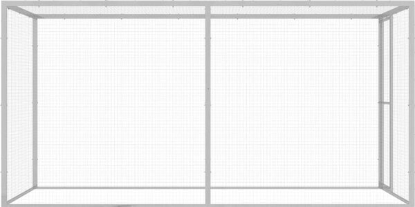 VidaXL Klec pro kočky 3 x 1,5 x 1,5 m pozinkovaná ocel [146357]