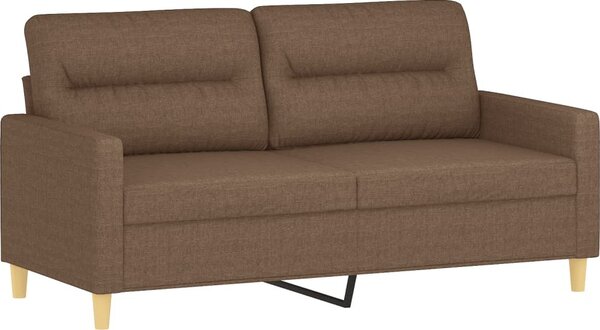 VidaXL 2místná pohovka s polštáři 140 cm textil [3200821] Barva: Černá