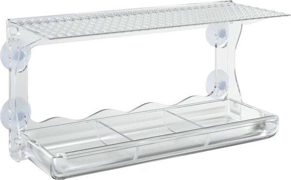 VidaXL Okenní krmítka pro ptáky 2 ks akryl 30 x 12 x 15 cm [318304]