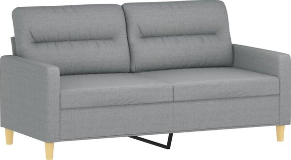 VidaXL 2místná pohovka s polštáři 140 cm textil [3200821] Barva: Černá