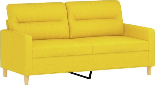 VidaXL 2místná pohovka s polštáři 140 cm textil [3200821] Barva: Černá