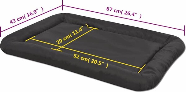 VidaXL Psí matrace, velikost L, [170463] Barva: Hnědá