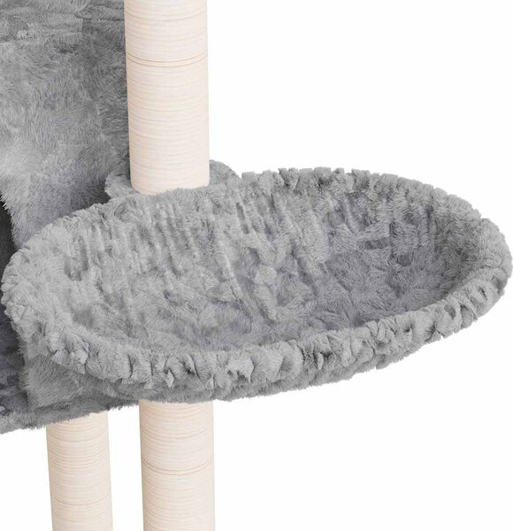 VidaXL Škrabadlo pro kočky se sisalovými sloupky 108,5 cm [171597] Barva: světle šedá