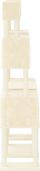 VidaXL Škrabadlo pro kočky se sisalovými sloupky 199 cm [172079] Barva: Tmavě šedá