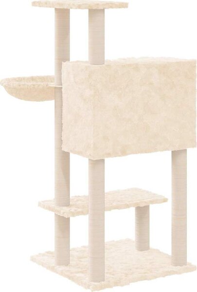 VidaXL Škrabadlo pro kočky se sisalovými sloupky 108,5 cm [171597] Barva: světle šedá