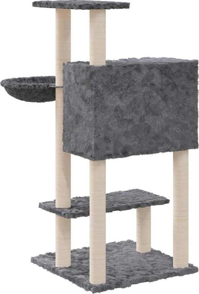 VidaXL Škrabadlo pro kočky se sisalovými sloupky 108,5 cm [171597] Barva: světle šedá