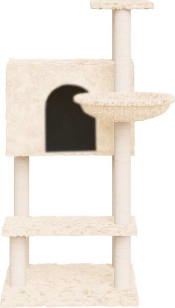 VidaXL Škrabadlo pro kočky se sisalovými sloupky 108,5 cm [171597] Barva: světle šedá