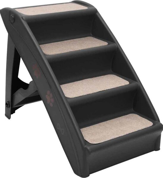 VidaXL Skládací schůdky pro psy 62 x 40 x 49,5 cm [170985] Barva: krémová