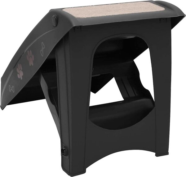VidaXL Skládací schůdky pro psy 62 x 40 x 49,5 cm [170985] Barva: krémová