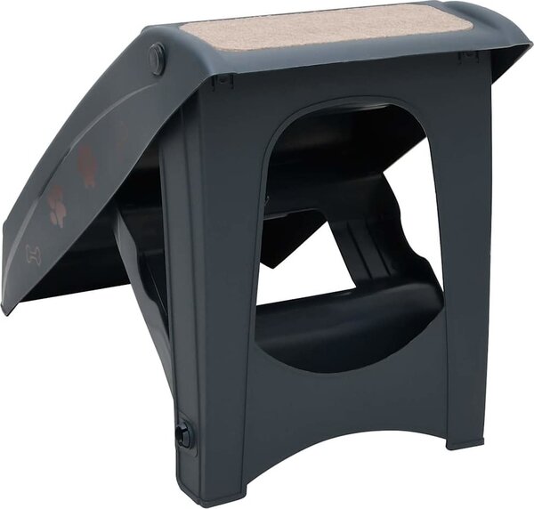 VidaXL Skládací schůdky pro psy 62 x 40 x 49,5 cm [170985] Barva: krémová