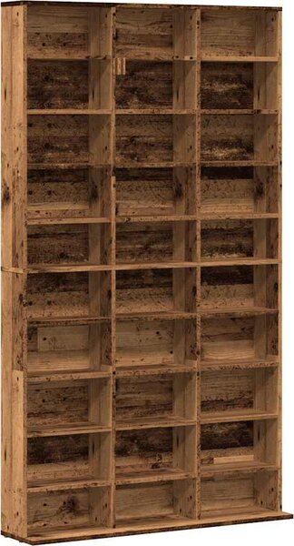 VidaXL Skříňka na CD 102 x 23 x 177,5 cm kompozitní dřevo [815090] Barva: Bílá