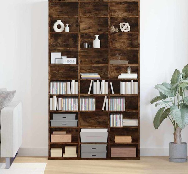 VidaXL Skříňka na CD 102 x 23 x 177,5 cm kompozitní dřevo [815090] Barva: Bílá