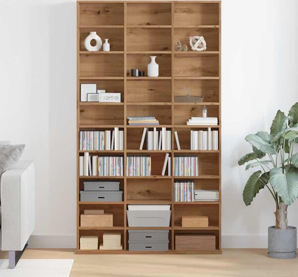 VidaXL Skříňka na CD 102 x 23 x 177,5 cm kompozitní dřevo [815090] Barva: Bílá