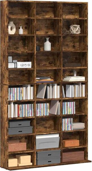 VidaXL Skříňka na CD 102 x 23 x 177,5 cm kompozitní dřevo [815090] Barva: Bílá