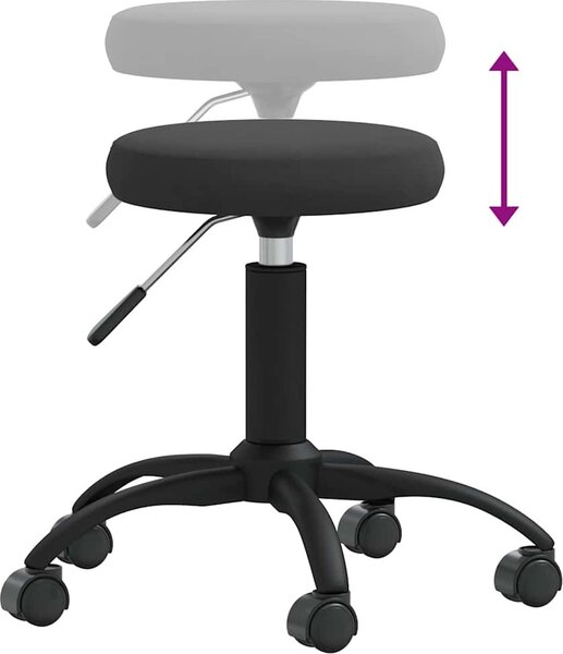 VidaXL Masážní stolička samet [3085738] Barva: světle šedá