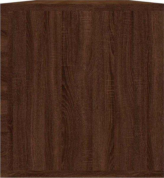 VidaXL Úložný box na LP desky 71 x 34 x 36 cm kompozitní dřevo [815254] Barva: Černý dub