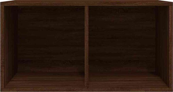 VidaXL Úložný box na LP desky 71 x 34 x 36 cm kompozitní dřevo [815254] Barva: Černý dub