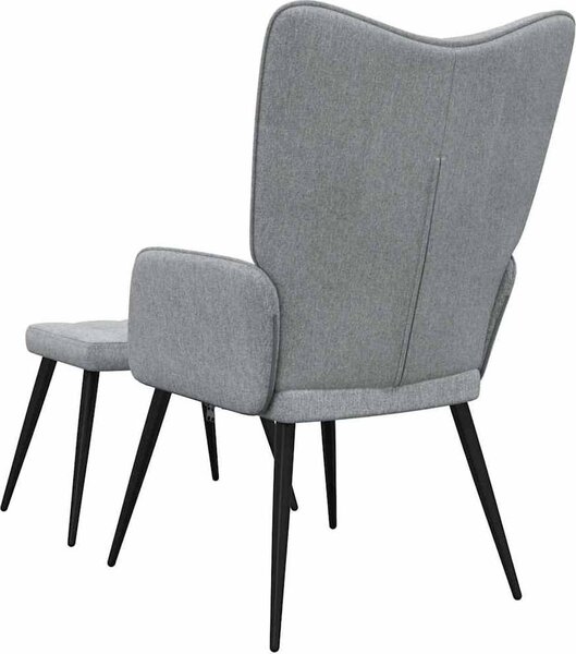 VidaXL Relaxační židle se stoličkou textil [327952] Barva: Modrá