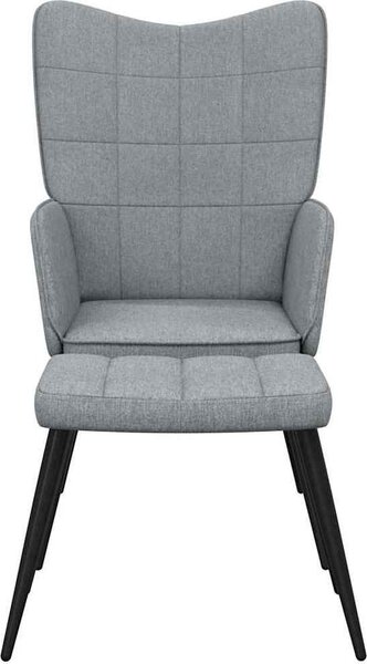 VidaXL Relaxační židle se stoličkou textil [327952] Barva: Modrá