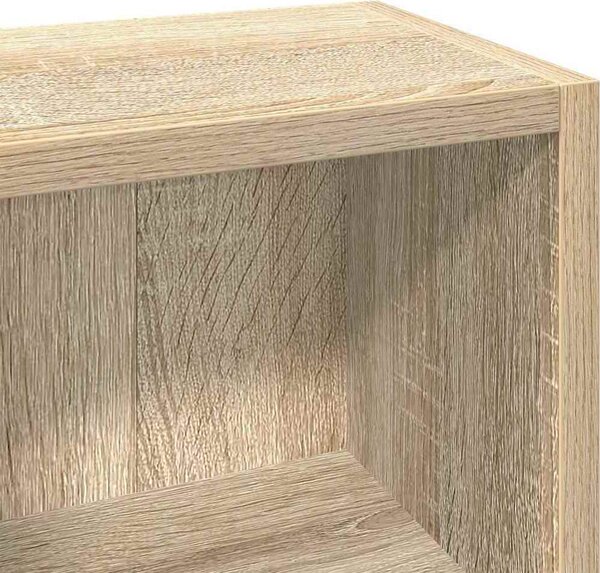 VidaXL Skříňky na CD 2 ks 21 x 16 x 93,5 cm dřevotříska [802703] Barva: Bílá