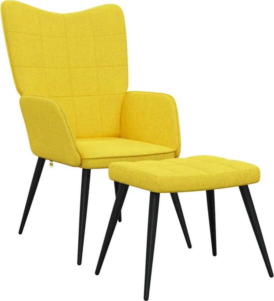 VidaXL Relaxační židle se stoličkou textil [327952] Barva: Modrá