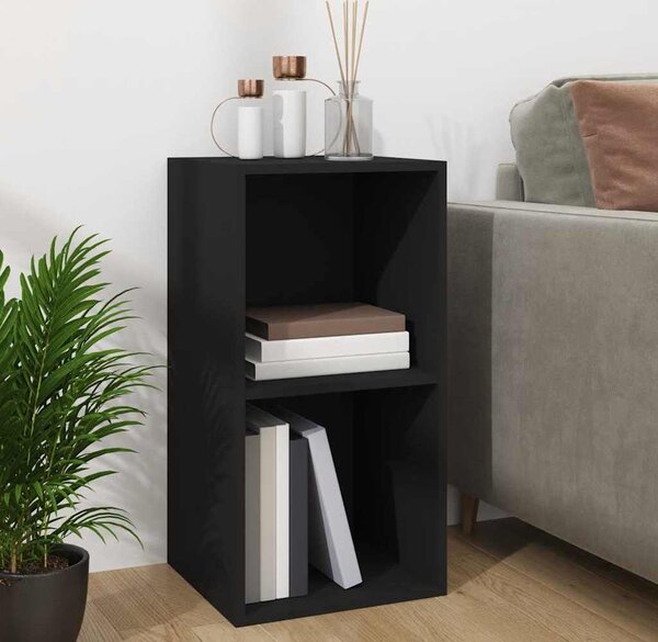 VidaXL Úložný box na LP desky 71 x 34 x 36 cm kompozitní dřevo [815254] Barva: Černý dub