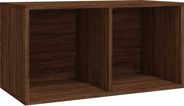 VidaXL Úložný box na LP desky 71 x 34 x 36 cm kompozitní dřevo [815254] Barva: Černý dub
