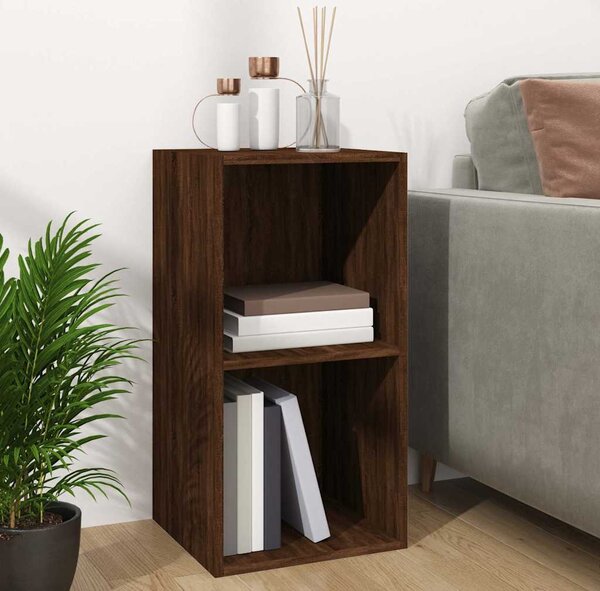 VidaXL Úložný box na LP desky 71 x 34 x 36 cm kompozitní dřevo [815254] Barva: Černý dub