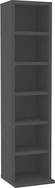 VidaXL Skříňka na CD 21 x 20 x 88 cm dřevotříska [800352] Barva: kouřový dub