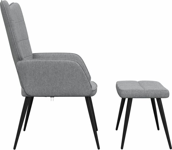 VidaXL Relaxační židle se stoličkou textil [327952] Barva: Modrá