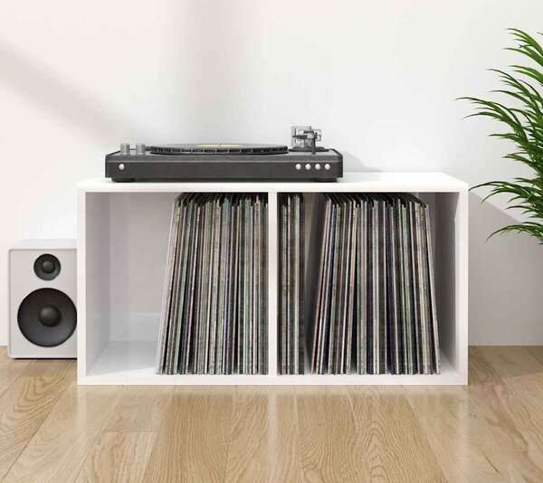 VidaXL Úložný box na LP desky 71 x 34 x 36 cm kompozitní dřevo [815254] Barva: Černý dub