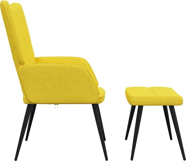 VidaXL Relaxační židle se stoličkou textil [327952] Barva: Modrá
