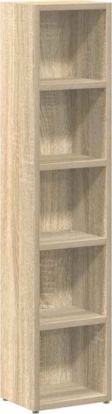 VidaXL Skříňky na CD 2 ks 21 x 16 x 93,5 cm dřevotříska [802703] Barva: Bílá