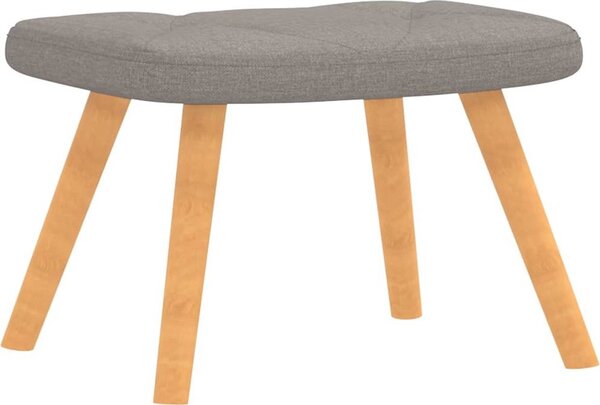 VidaXL Relaxační křeslo se stoličkou textil [327544] Barva: Tmavě šedá