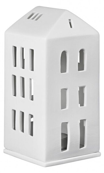 Porcelánový svícen Domek 16,5 cm