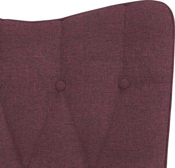 VidaXL Relaxační křeslo se stoličkou textil [327544] Barva: Tmavě šedá