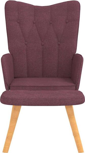 VidaXL Relaxační křeslo se stoličkou textil [327544] Barva: Tmavě šedá